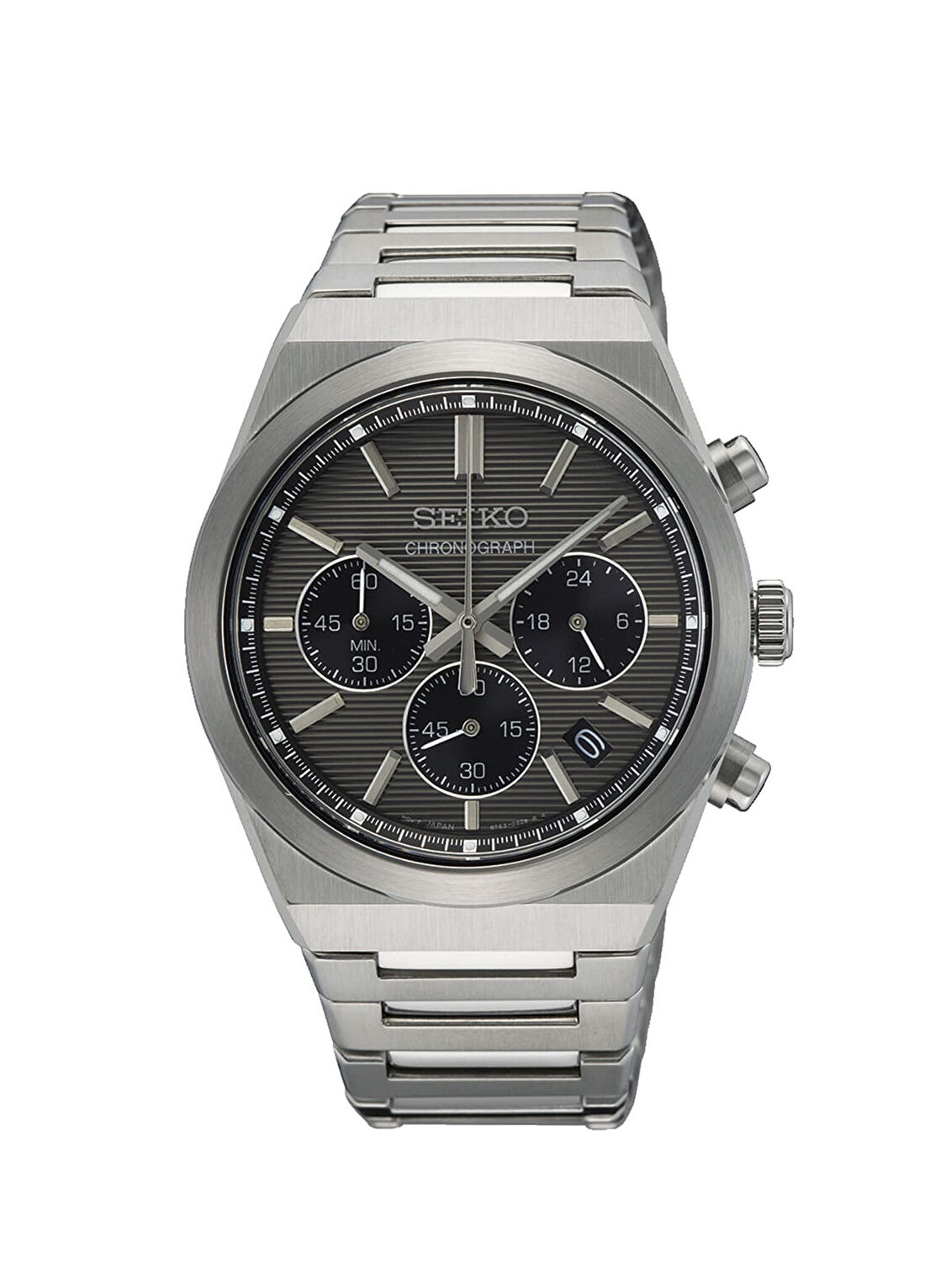 Seiko SEISB455P Metalik Gri Çelik Erkek Kol Saati