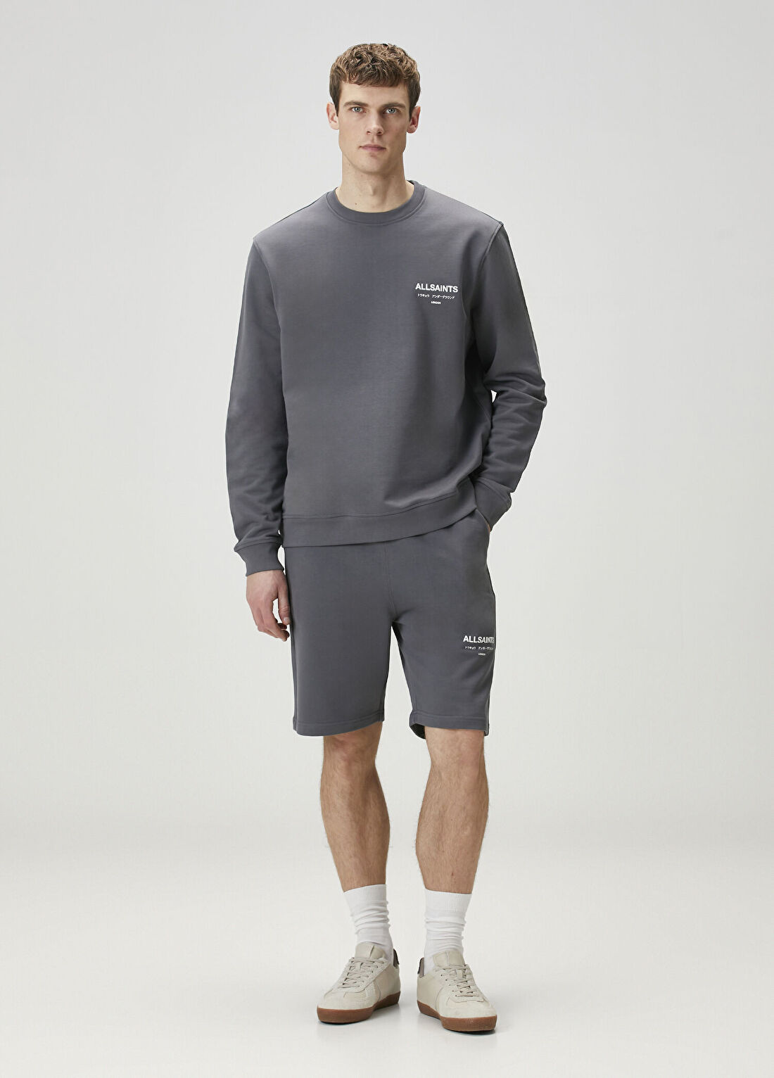 AllSaints Underground Koyu Gri Şort