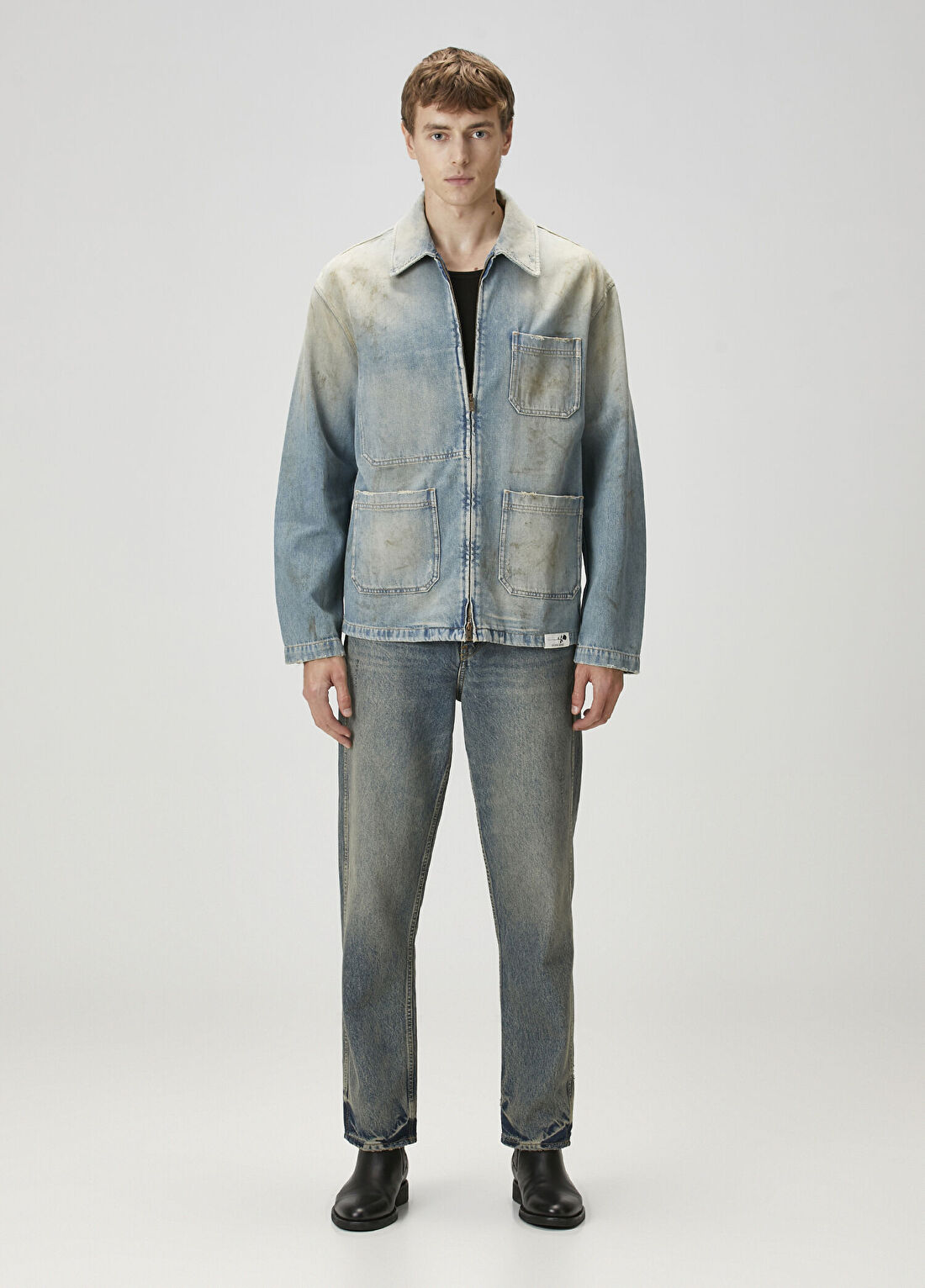 Golden Goose Mavi Denim Ceket görsel 2