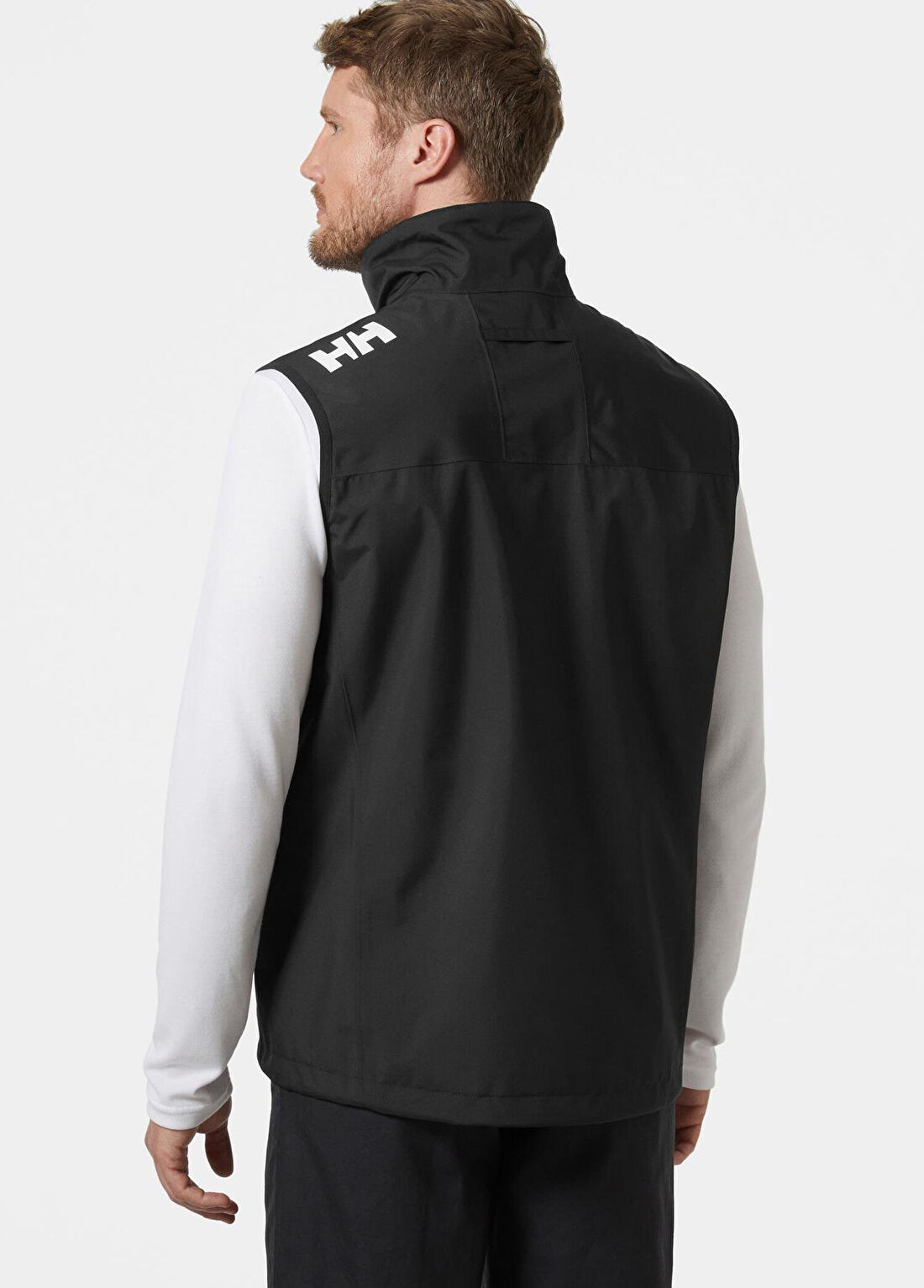 Helly Hansen Crew 2.0 Black Dik Yaka Erkek Spor Yelek görsel 3