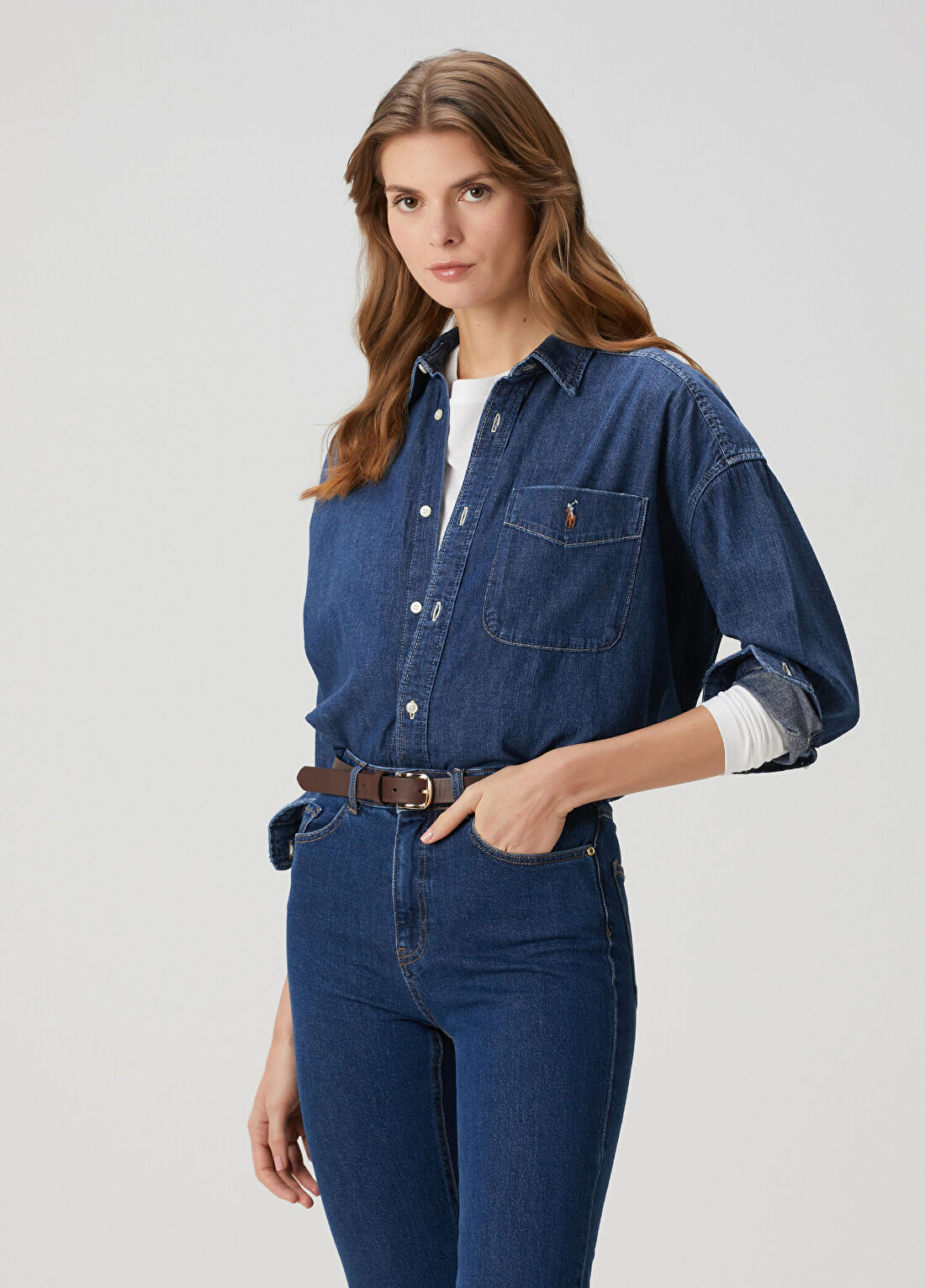 Polo Ralph Lauren Mavi Denim Gömlek