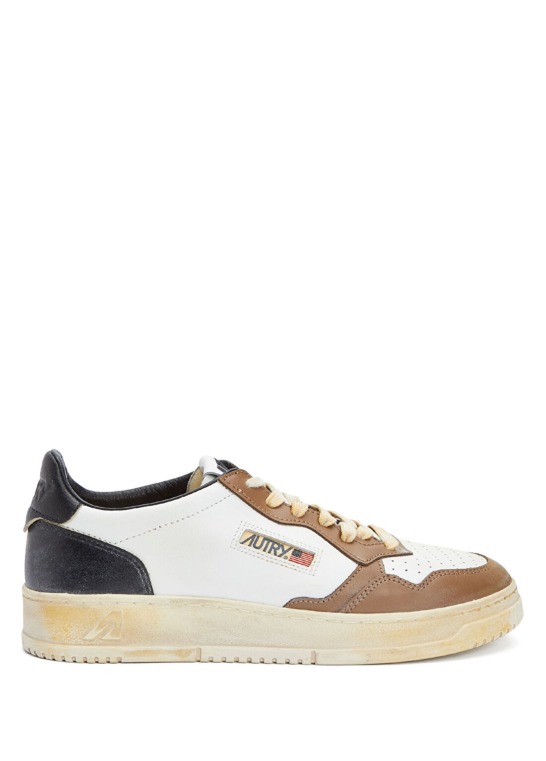 Autry Medalist Kahve Beyaz Erkek Deri Sneaker