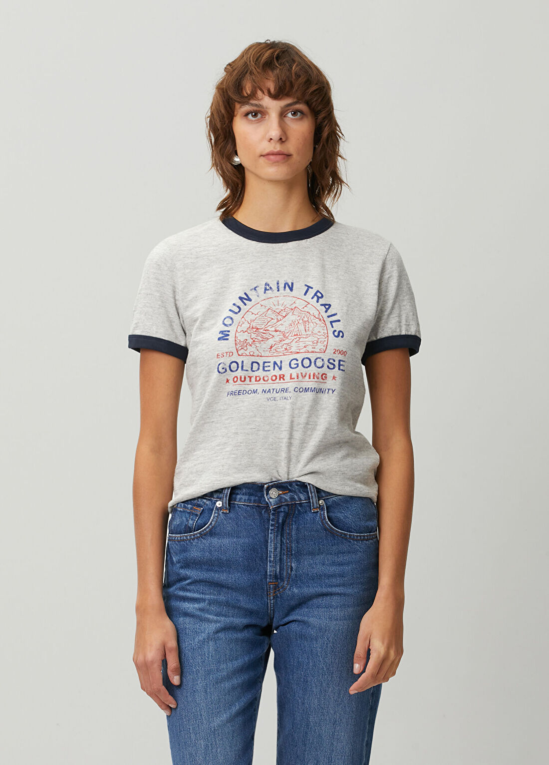 Golden Goose Gri T-shirt görsel 3