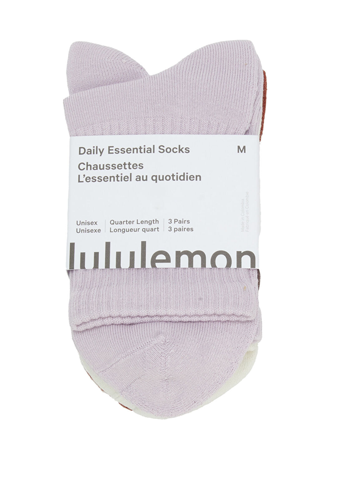 lululemon Daily Essential Lila 3lü Kadın Çorap Seti