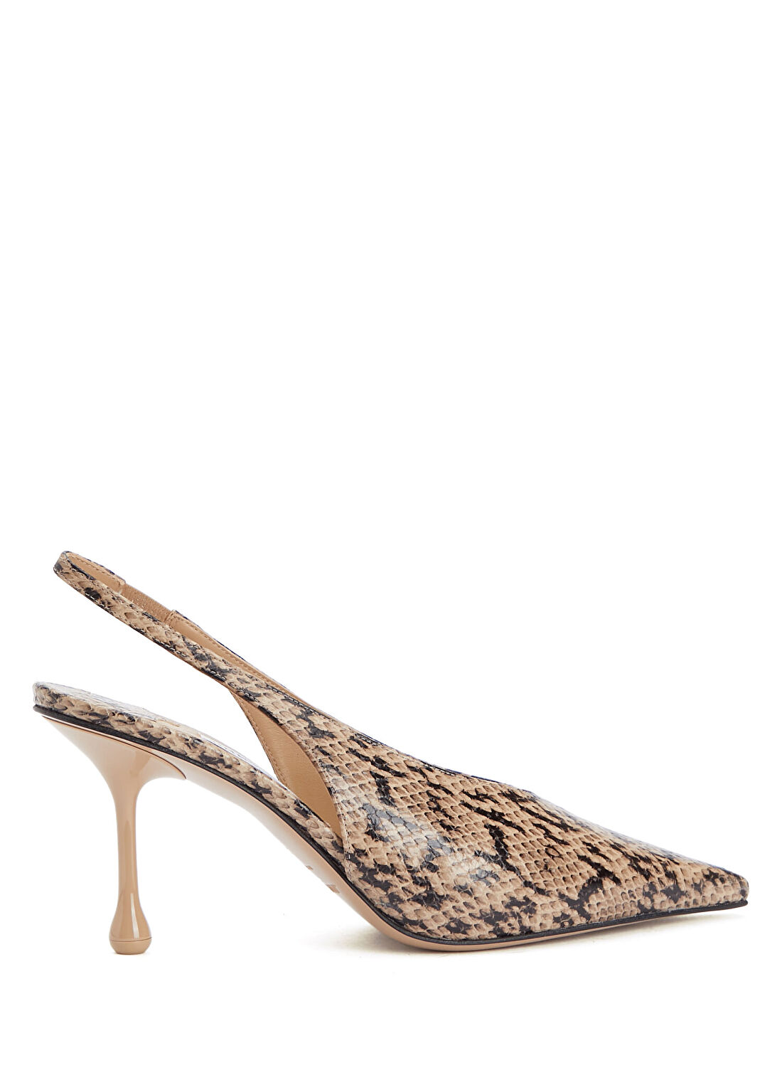 Jimmy Choo Isa Desenli Deri Topuklu Ayakkabı