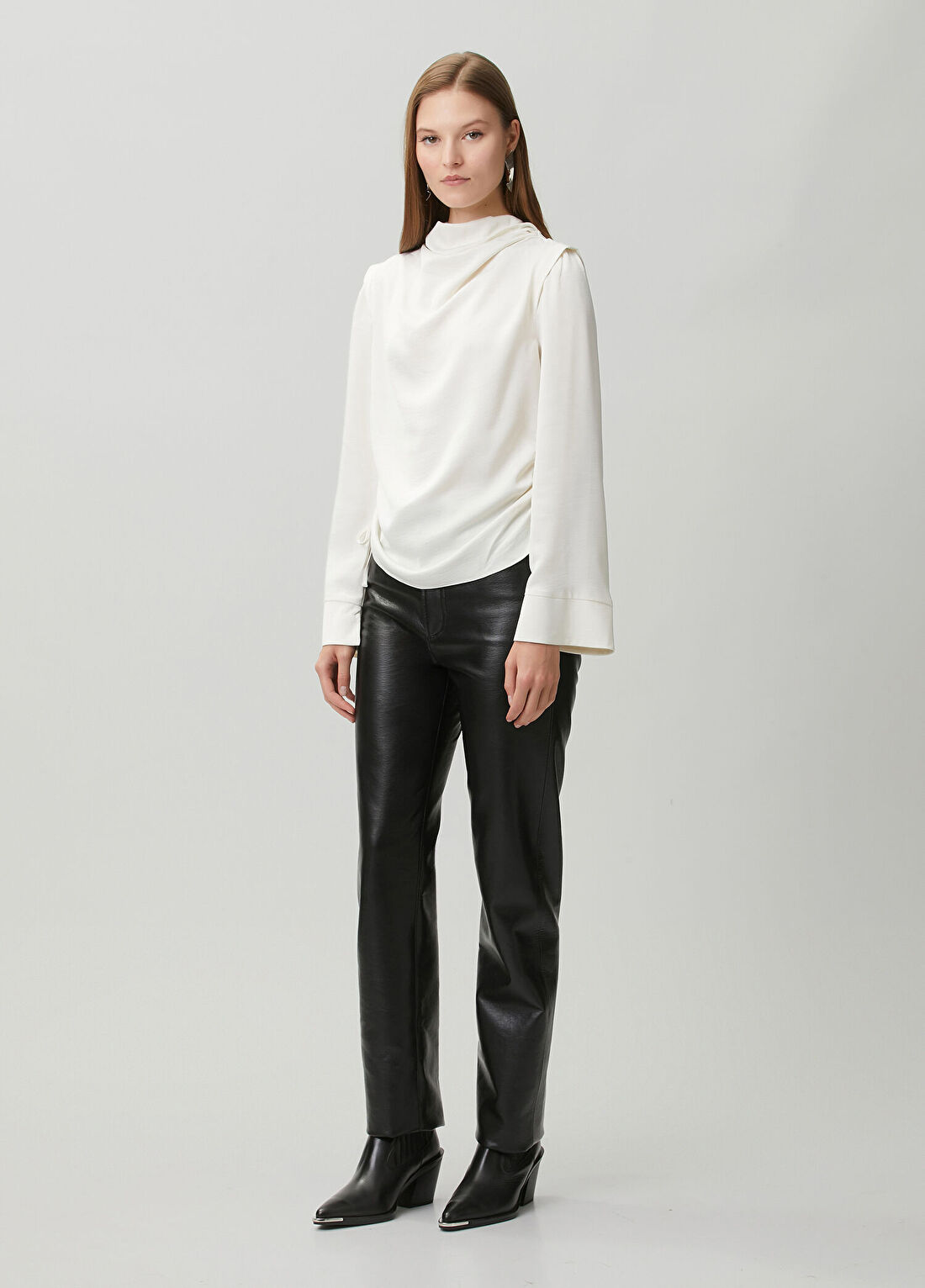 AllSaints Leslie Beyaz Bluz görsel 2