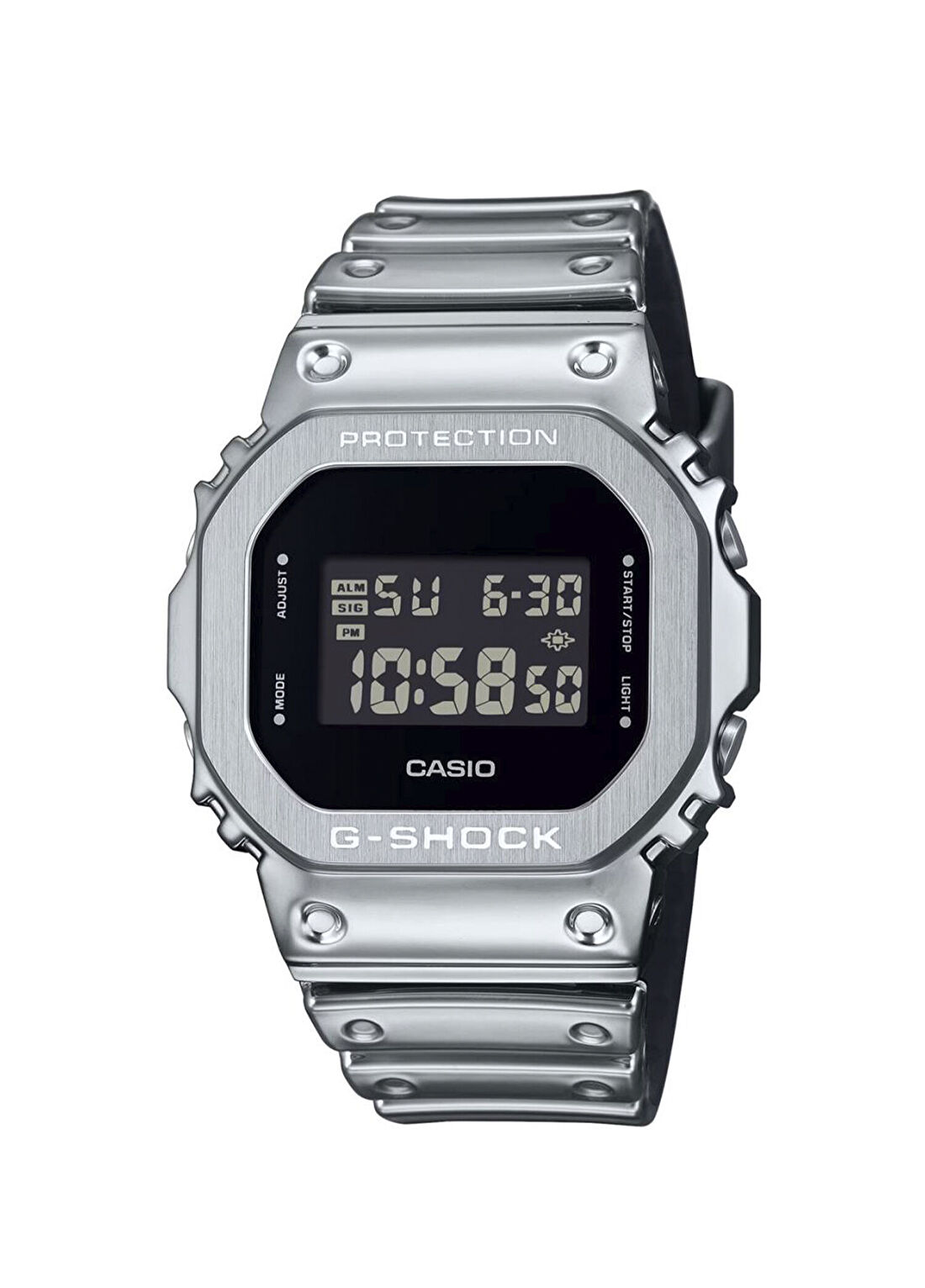 Casio G-Steel GM-5600YM-8DR Gri Silikon Erkek Kol Saati