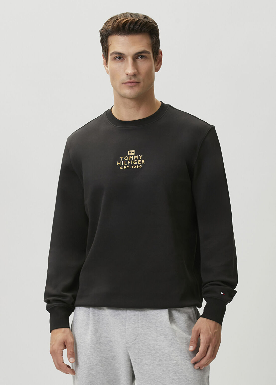 Tommy Hilfiger Brand Love Siyah Sweatshirt