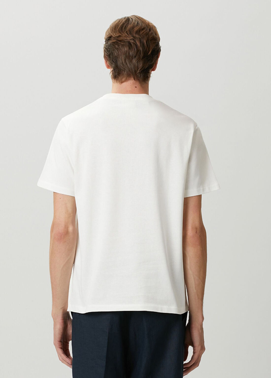 A.P.C. Beyaz Patchwork Detaylı T-shirt görsel 4