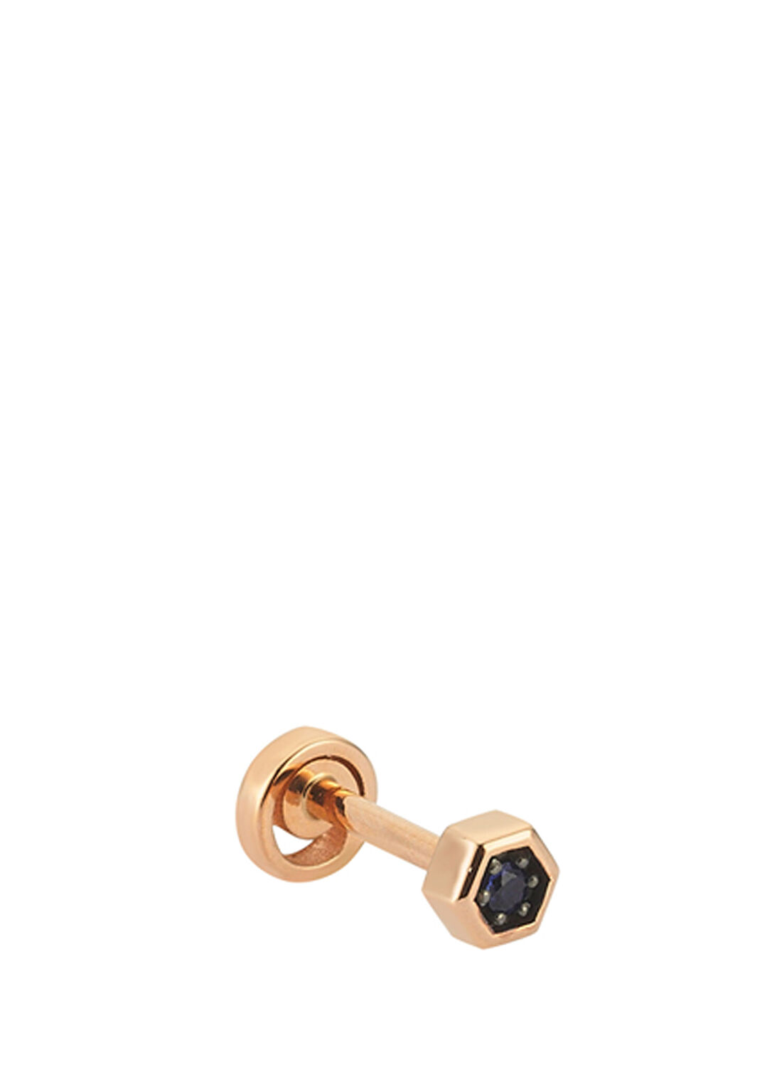 Bee Goddess Honeycomb Kadın Safir Altın Piercing görsel 2