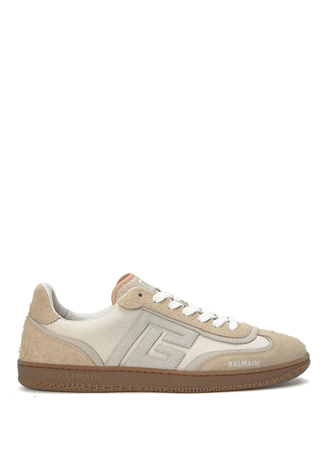 Balmain Bej Erkek Deri Sneaker