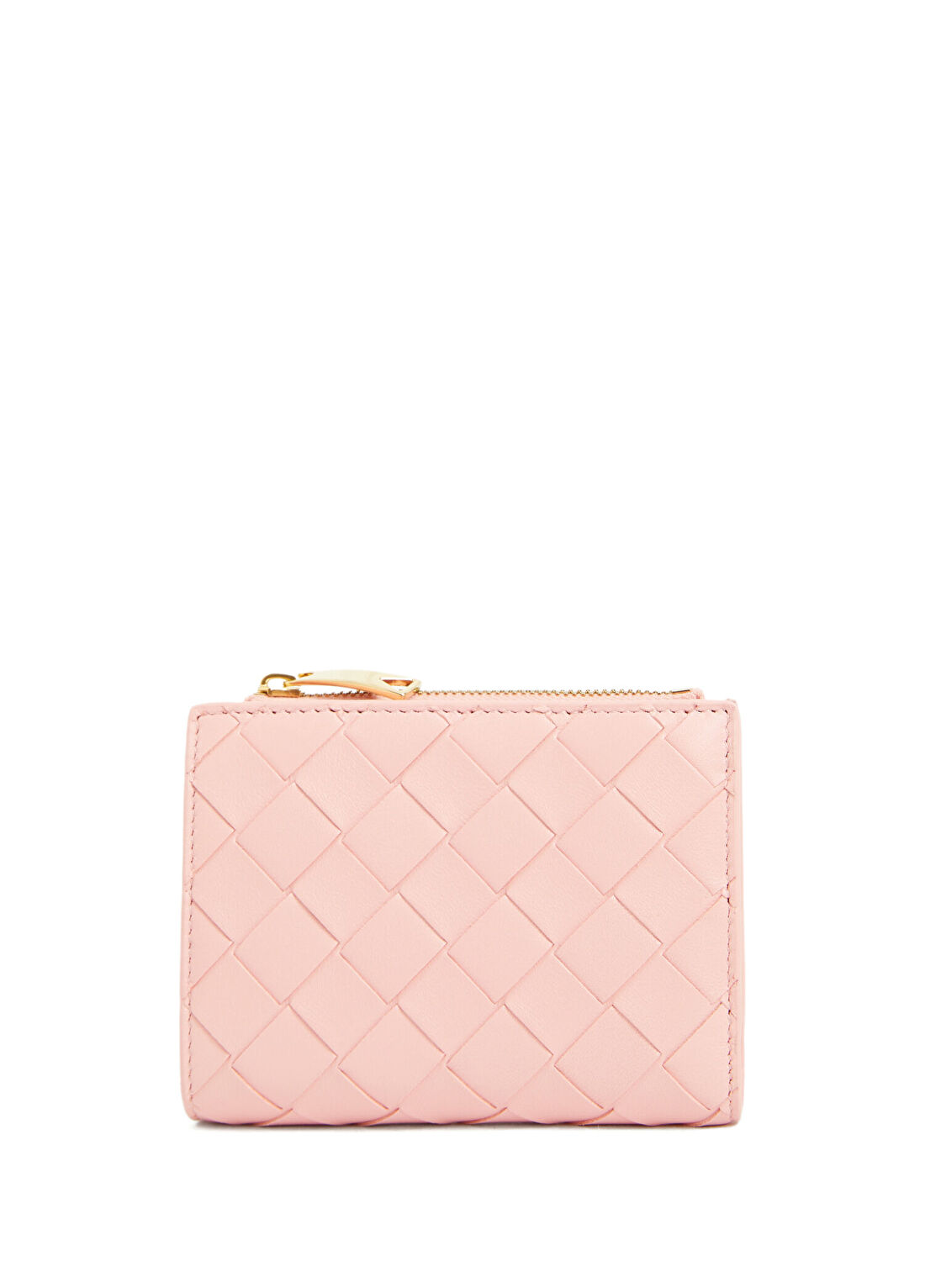 Bottega Veneta Intrecciato Small Pembe Kadın Deri Cüzdan