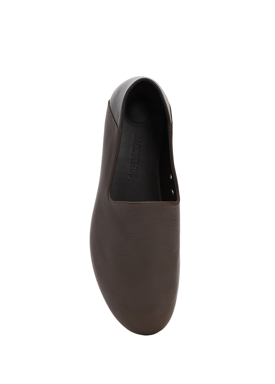 Jacquemus Koyu Kahverengi Erkek Deri Loafer görsel 4
