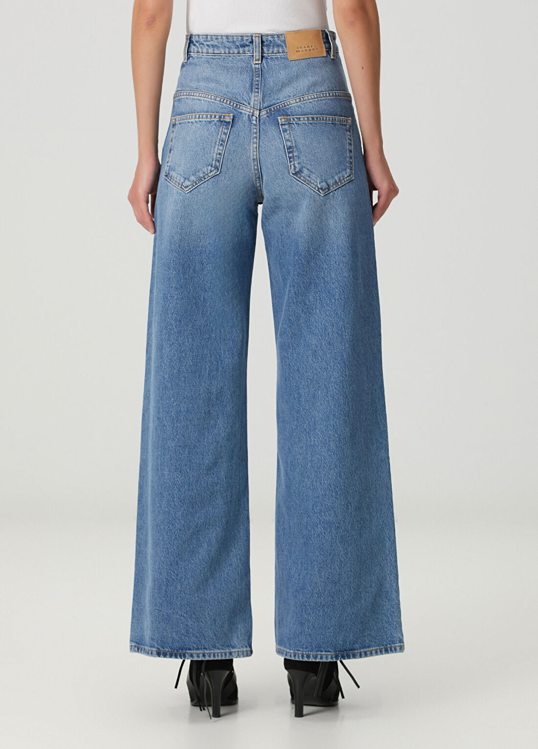 Isabel Marant Lemony Mavi Jean Pantolon görsel 4
