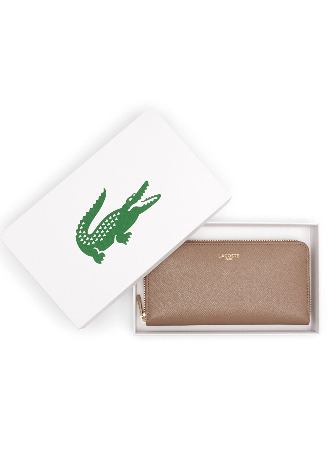 Lacoste Bej Deri Kadın Cüzdan görsel 4