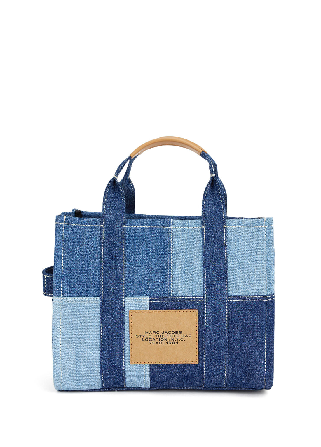 Marc Jacobs The Denim Medium Tote Mavi Kadın Çanta görsel 4