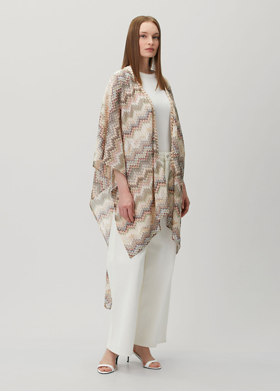 Missoni Çok Renkli Bej Kadın Şal görsel 3
