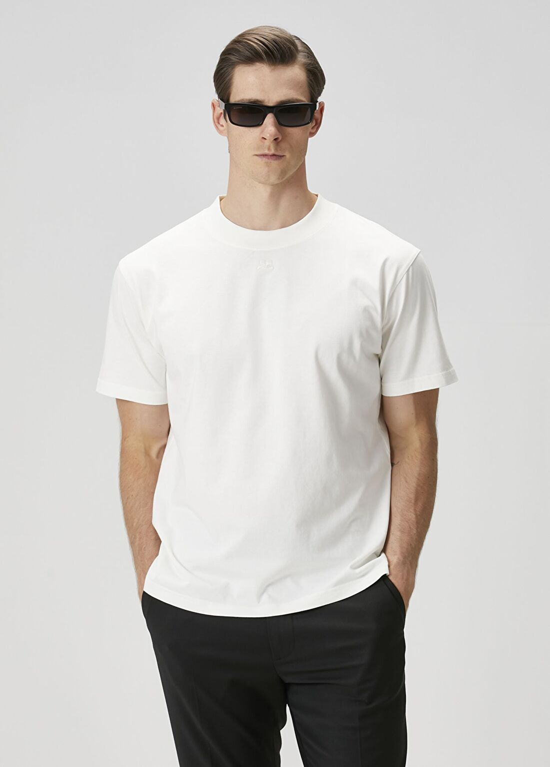 Courreges Beyaz Oversized T-shirt