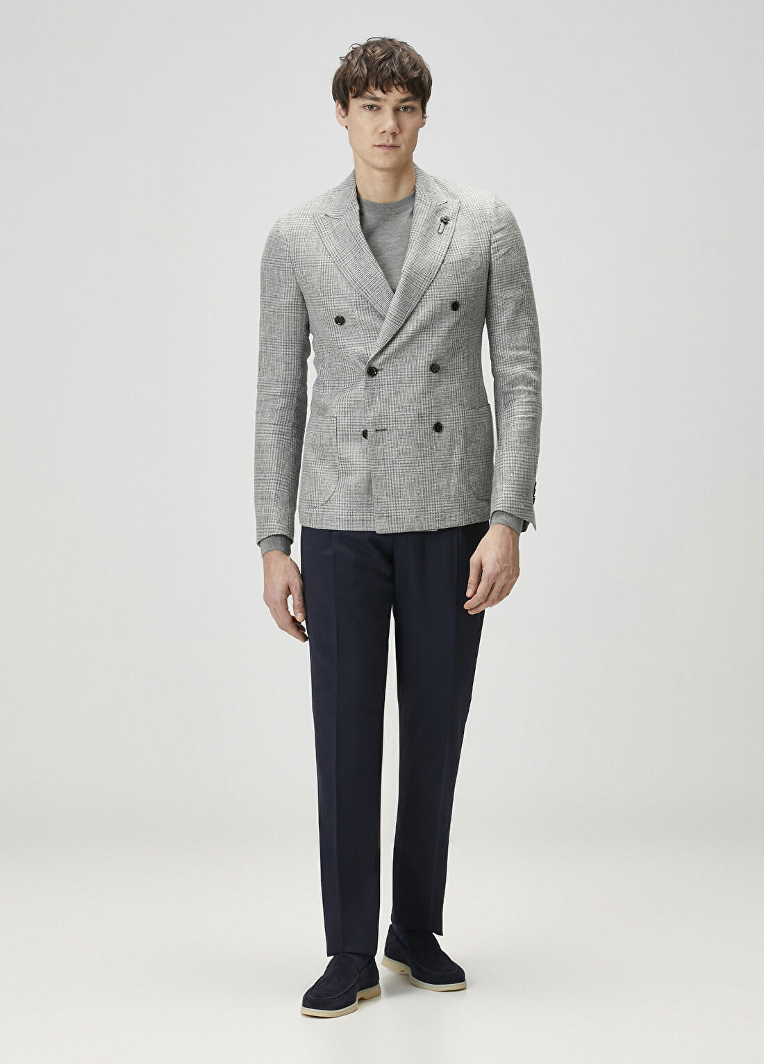 Lardini Lacivert Beli Kordonlu Pantolon