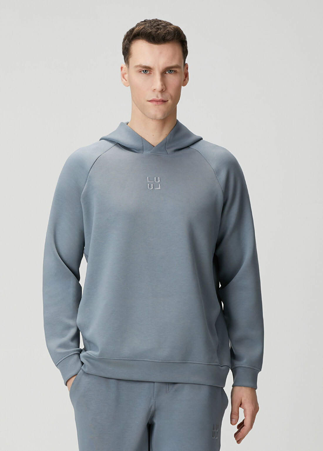 lululemon Smooth Spacer Gri Kapüşonlu Sweatshirt