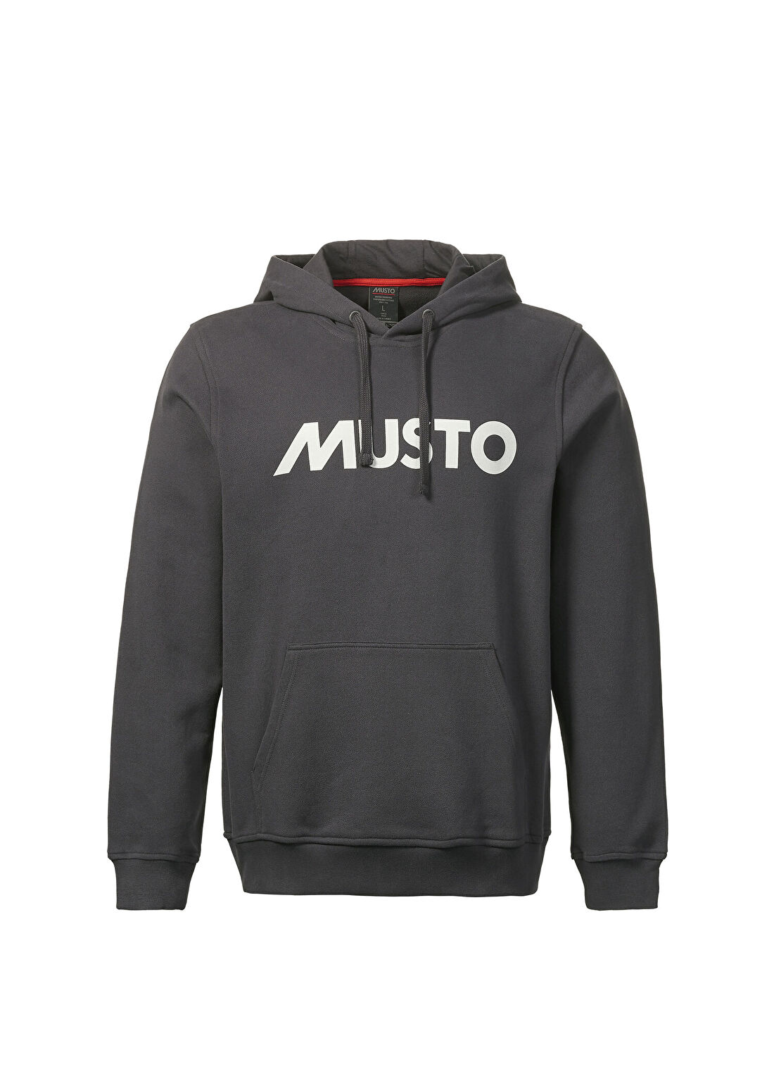 Musto Logolu Kapişonlu Füme Erkek Sweatshirt