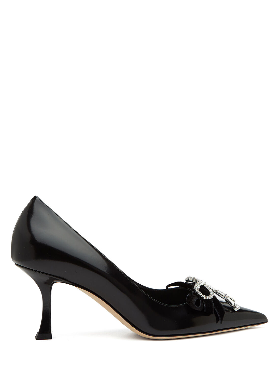 Jimmy Choo Auria Siyah Deri Stiletto