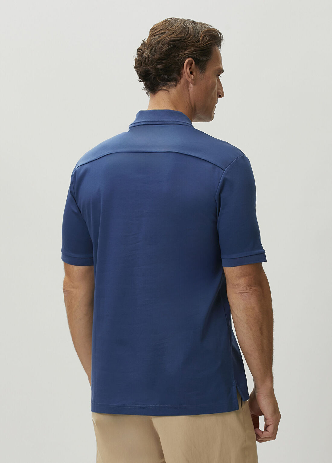 Eton Mavi Polo Yaka T-shirt görsel 4