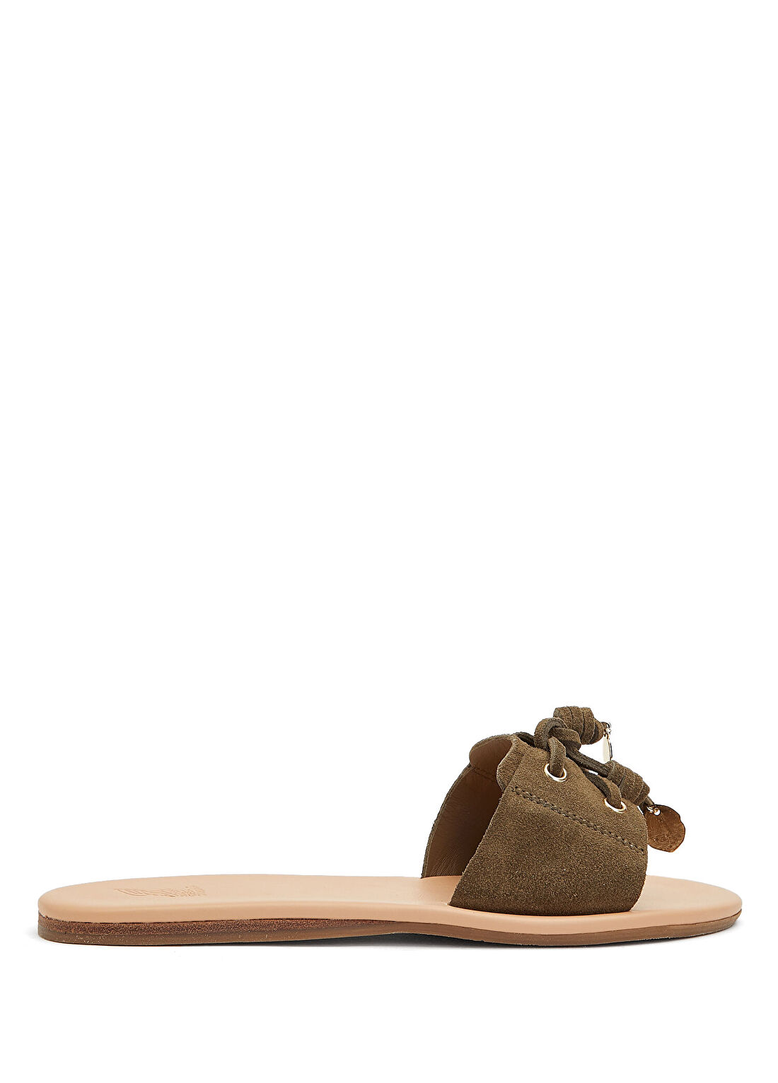 Ancient Greek Sandals Haki Kadın Deri Terlik