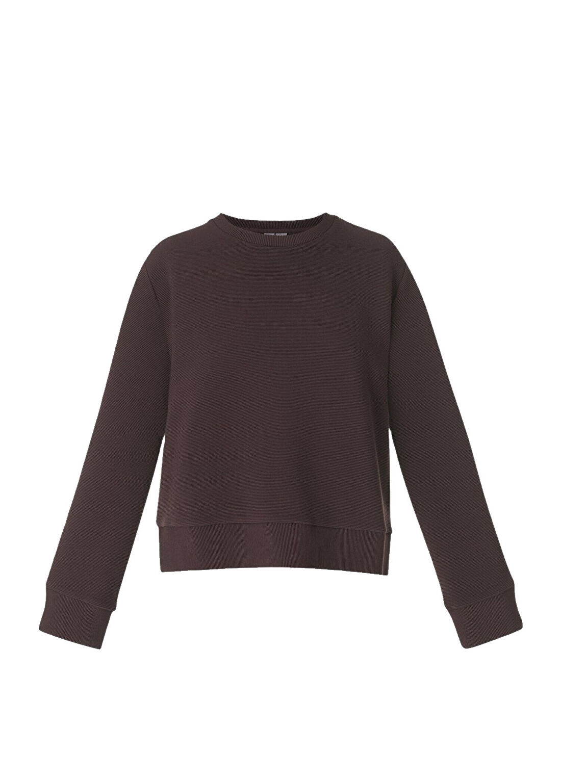 Sweaty Betty Peaceful Rib Cropped Kahverengi Kadın Sweatshirt