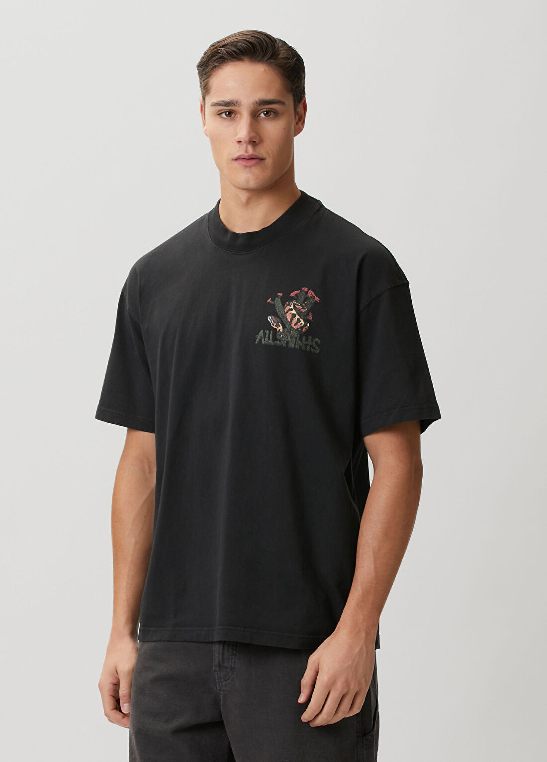AllSaints Cacti Antrasit T-shirt