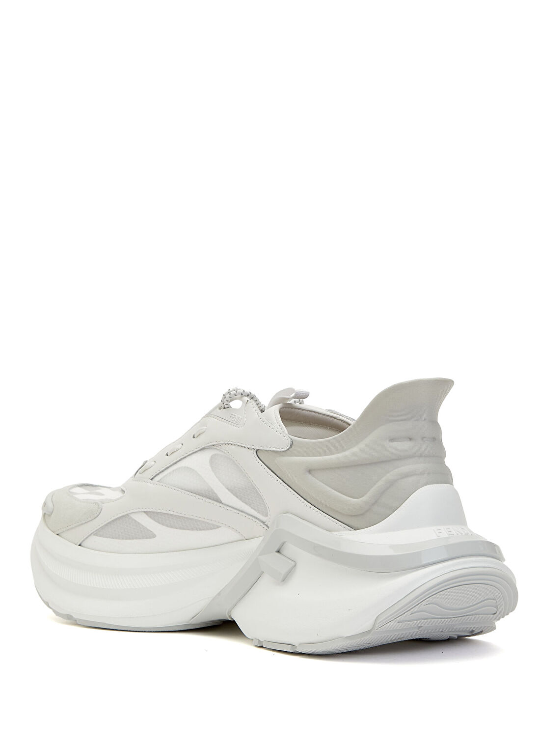 Fendi Wave Beyaz Erkek Deri Sneaker görsel 3