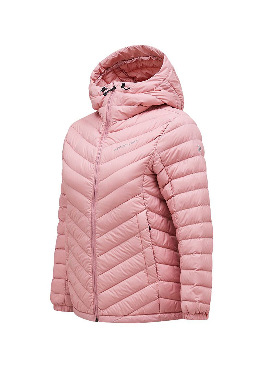 Peak Performance W Frost Down Hood Pembe Kapüşonlu Kadın Spor Ceket görsel 2