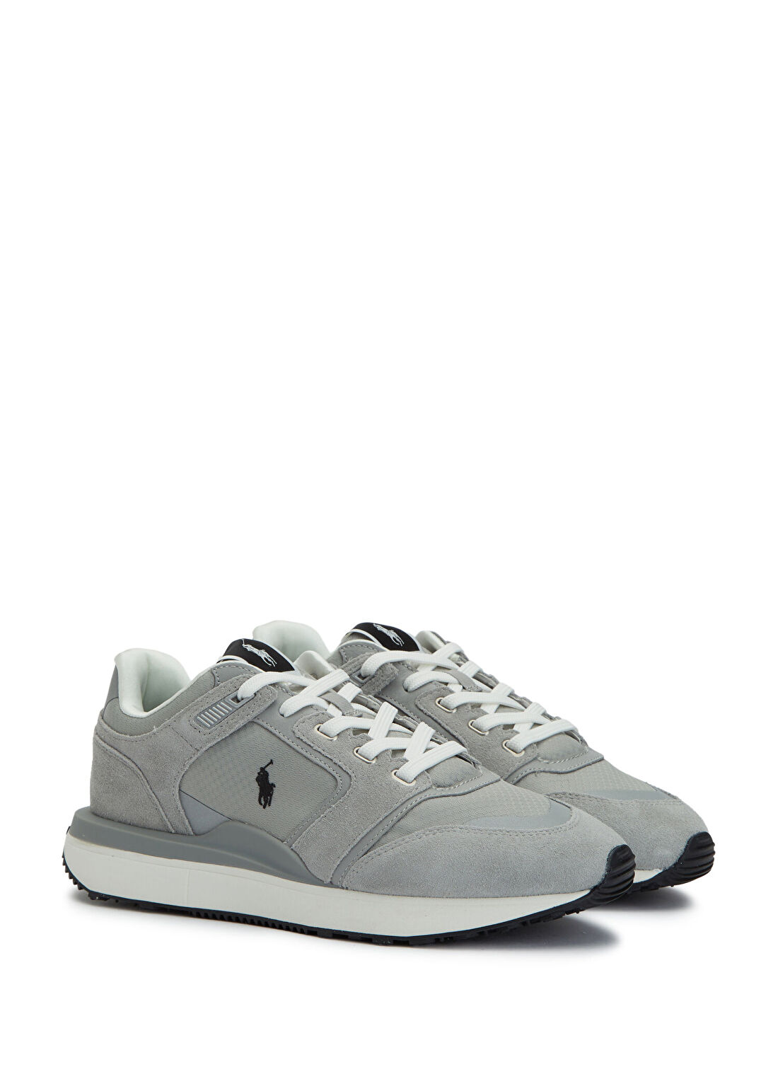 Polo Ralph Lauren Polo Sport Açık Gri Erkek Süet Sneaker görsel 2