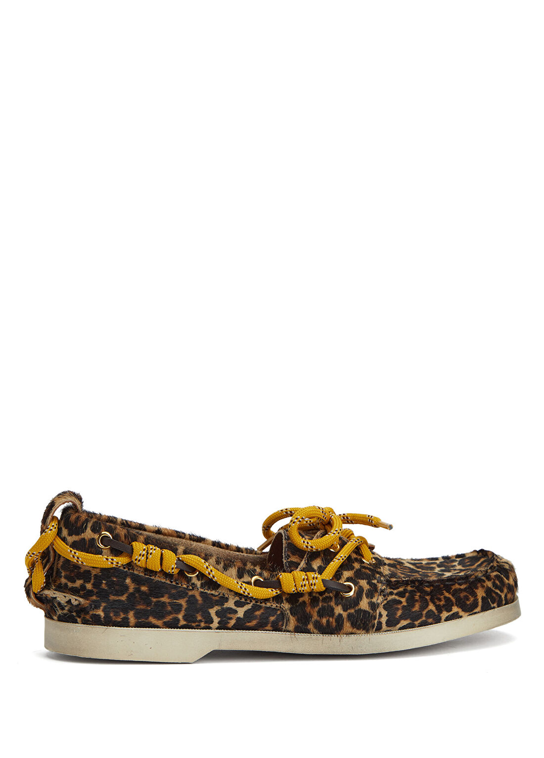 Golden Goose Boat Leopar Kadın Deri Loafer