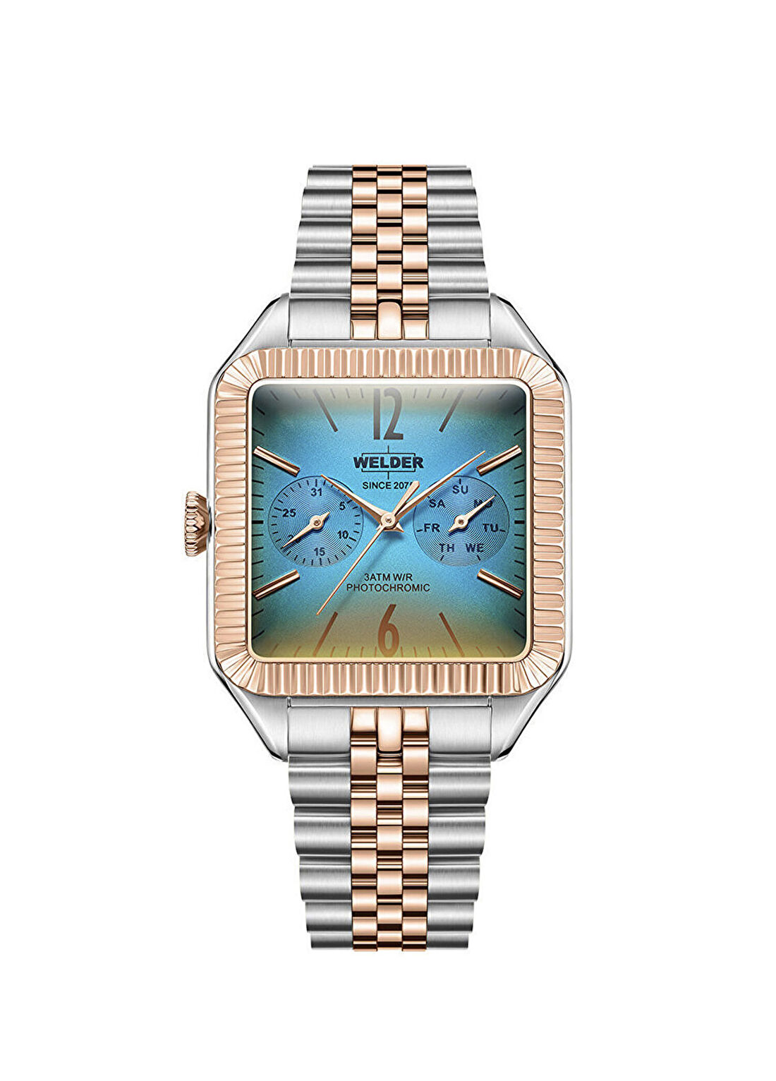 Welder WWRC851 Metalik Gri Rose Gold Çelik Erkek Kol Saati