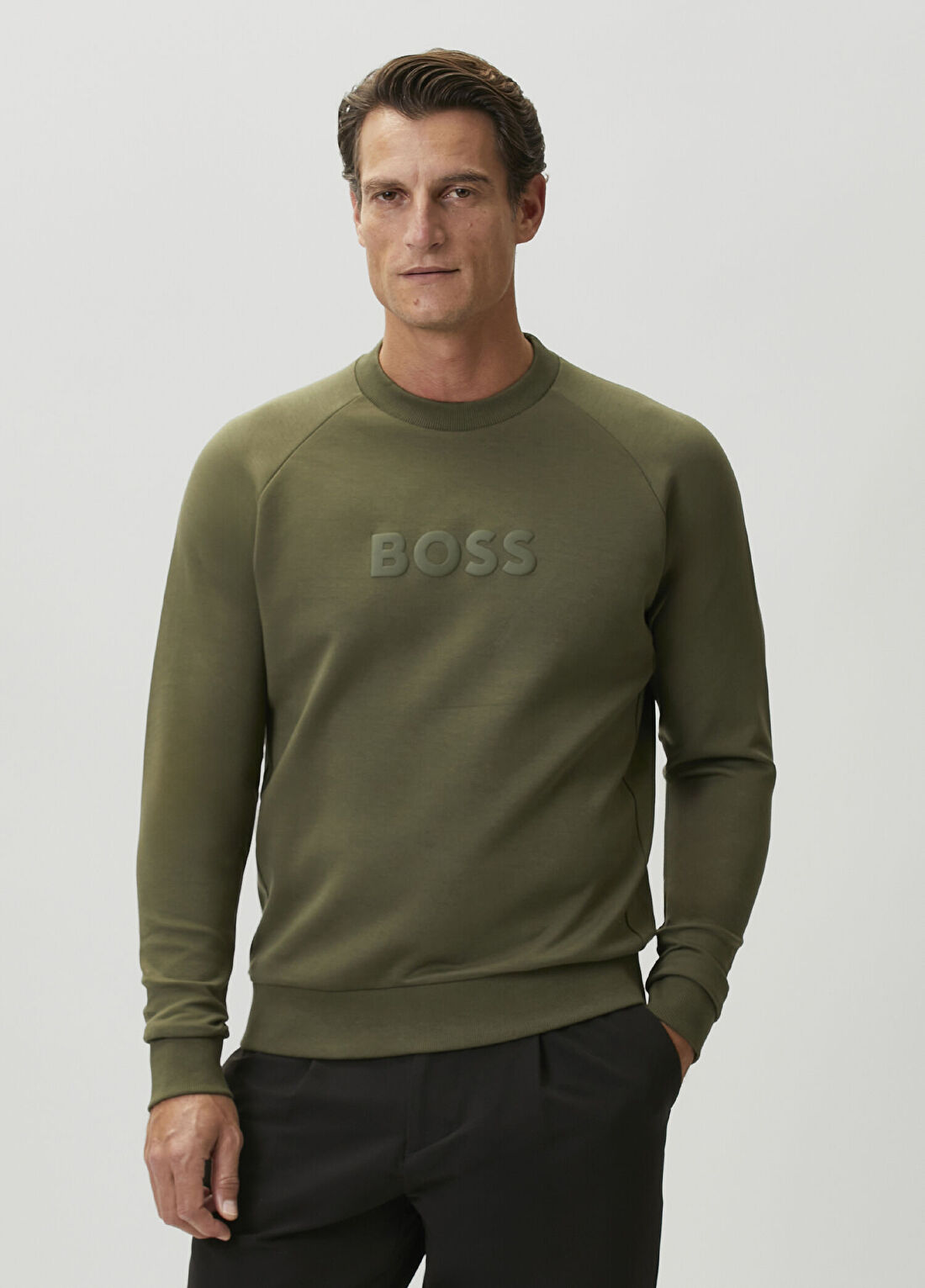 Boss Yeşil Sweatshirt