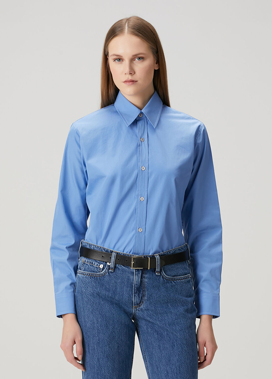 A.P.C. Kayla Straight Mavi Gömlek