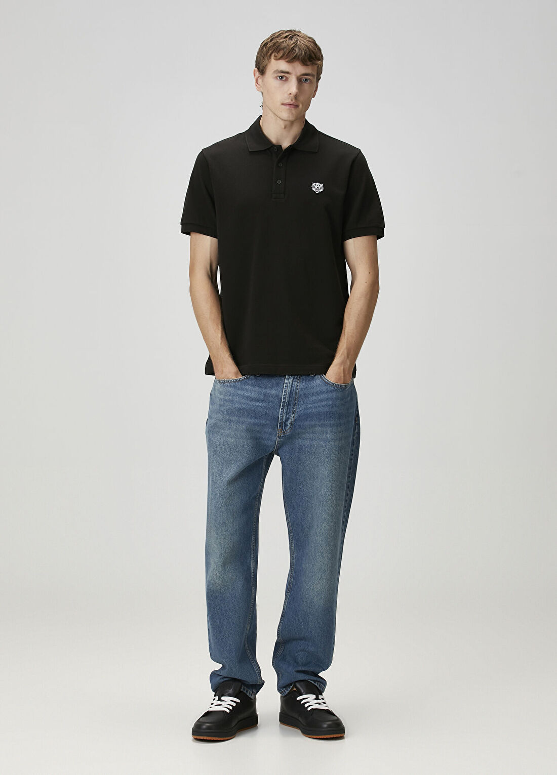 Kenzo Siyah Polo Yaka T-shirt