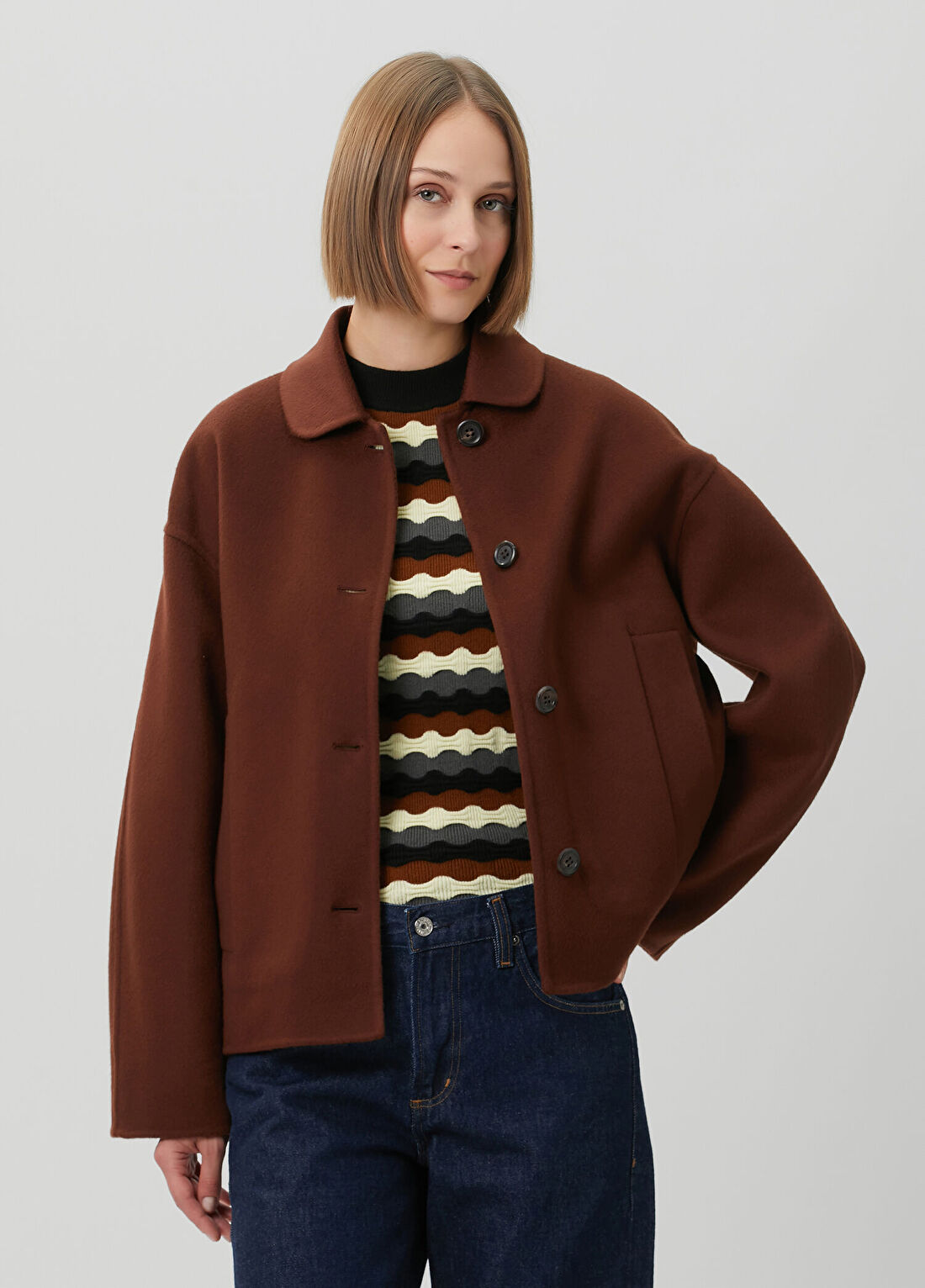 Marni Bordo Yün Ceket