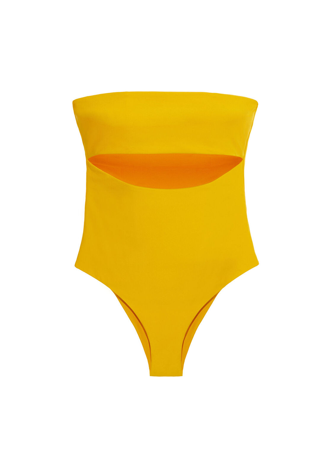 Lyn Swimwear Mirel Sarı Kadın Cut Out Mayo
