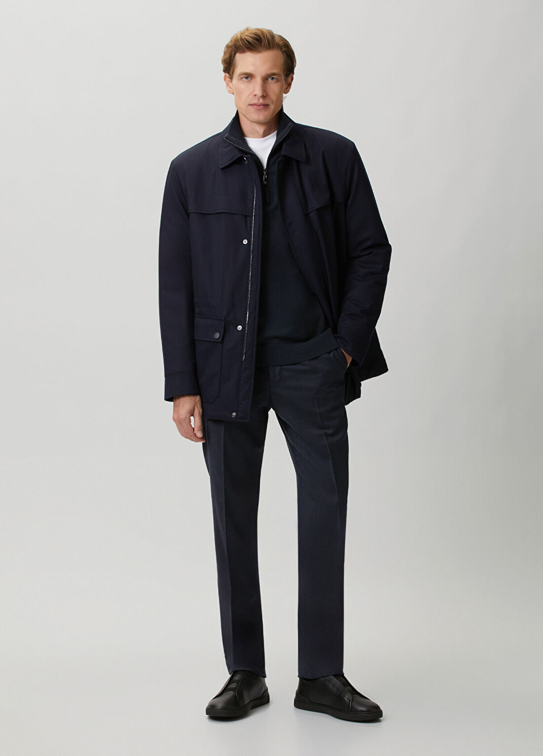 Canali Siyah Yün Mont