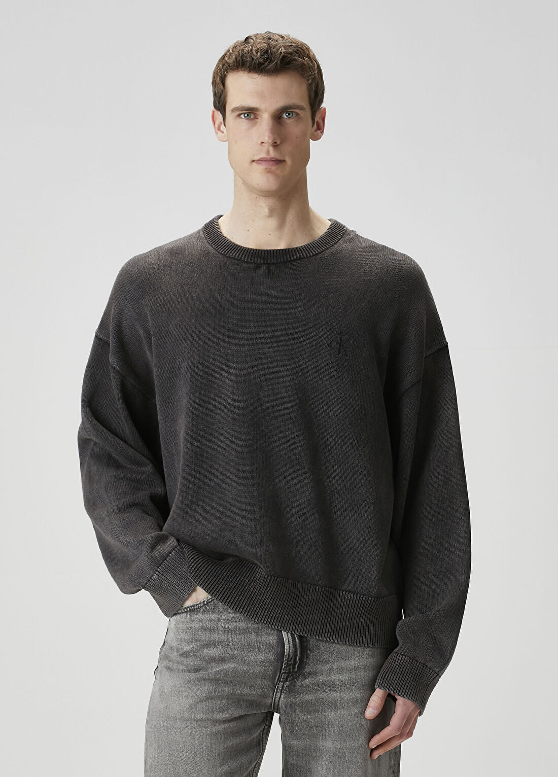 CK Jeans Easy Siyah Kazak
