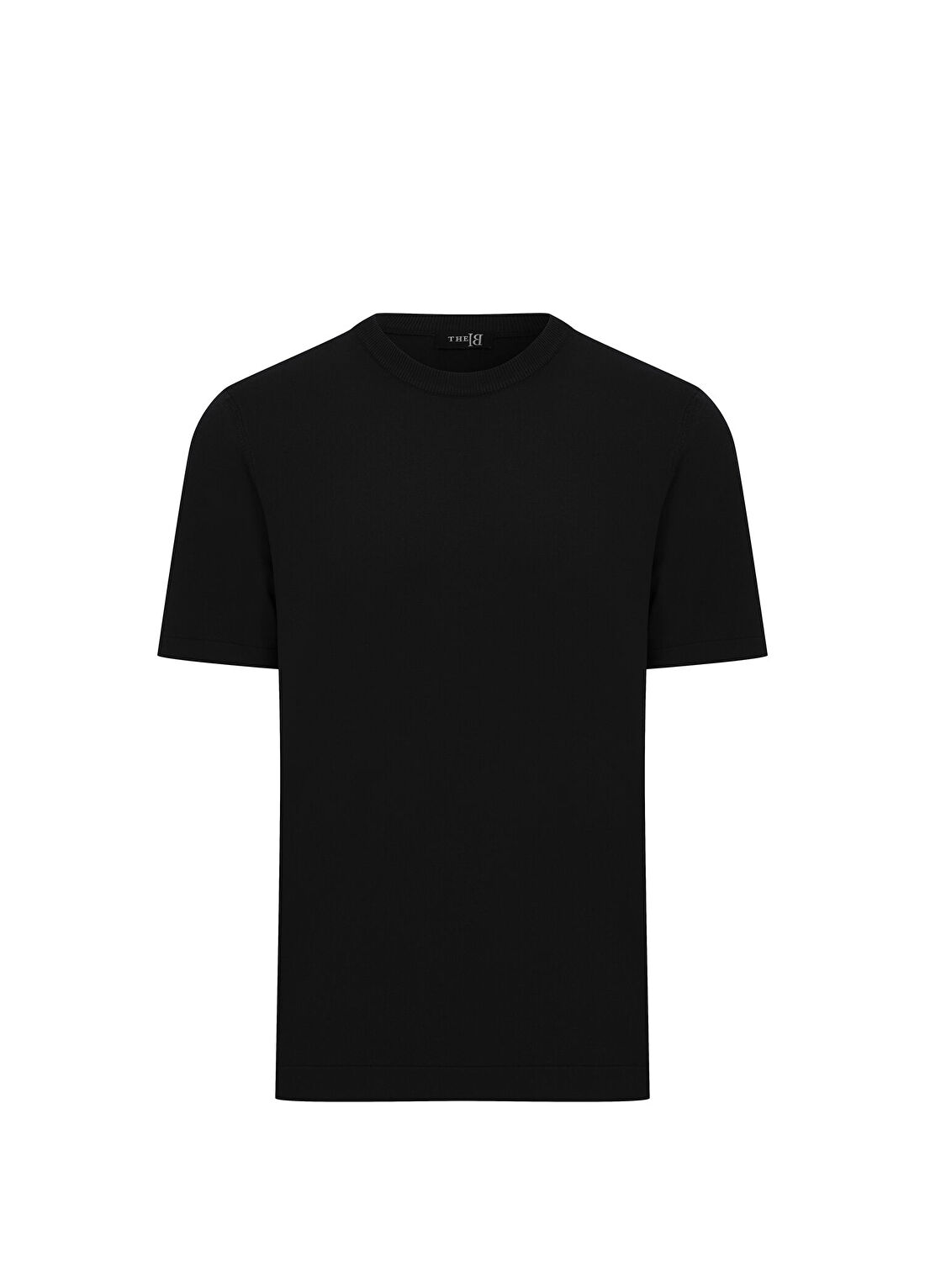 The B Vetra Siyah Triko Slim Fit Kısa Kollu Erkek T-shirt