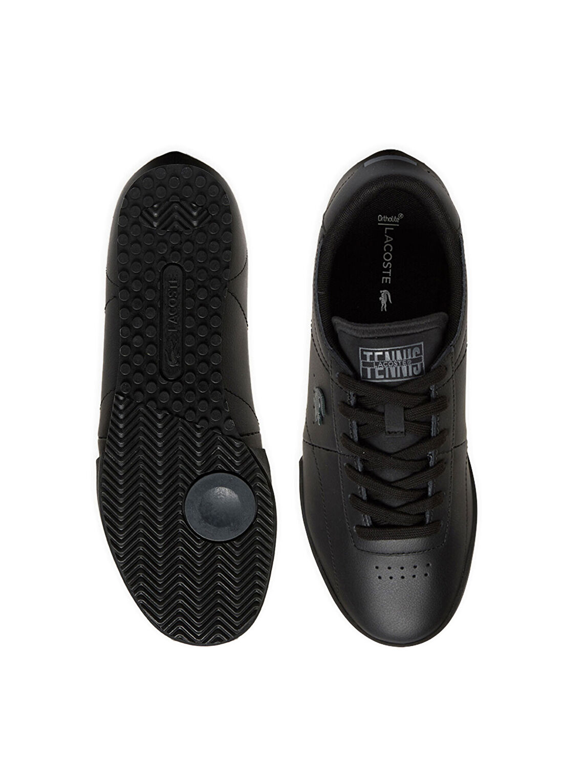 Lacoste Aura Siyah Deri Erkek Sneaker görsel 4