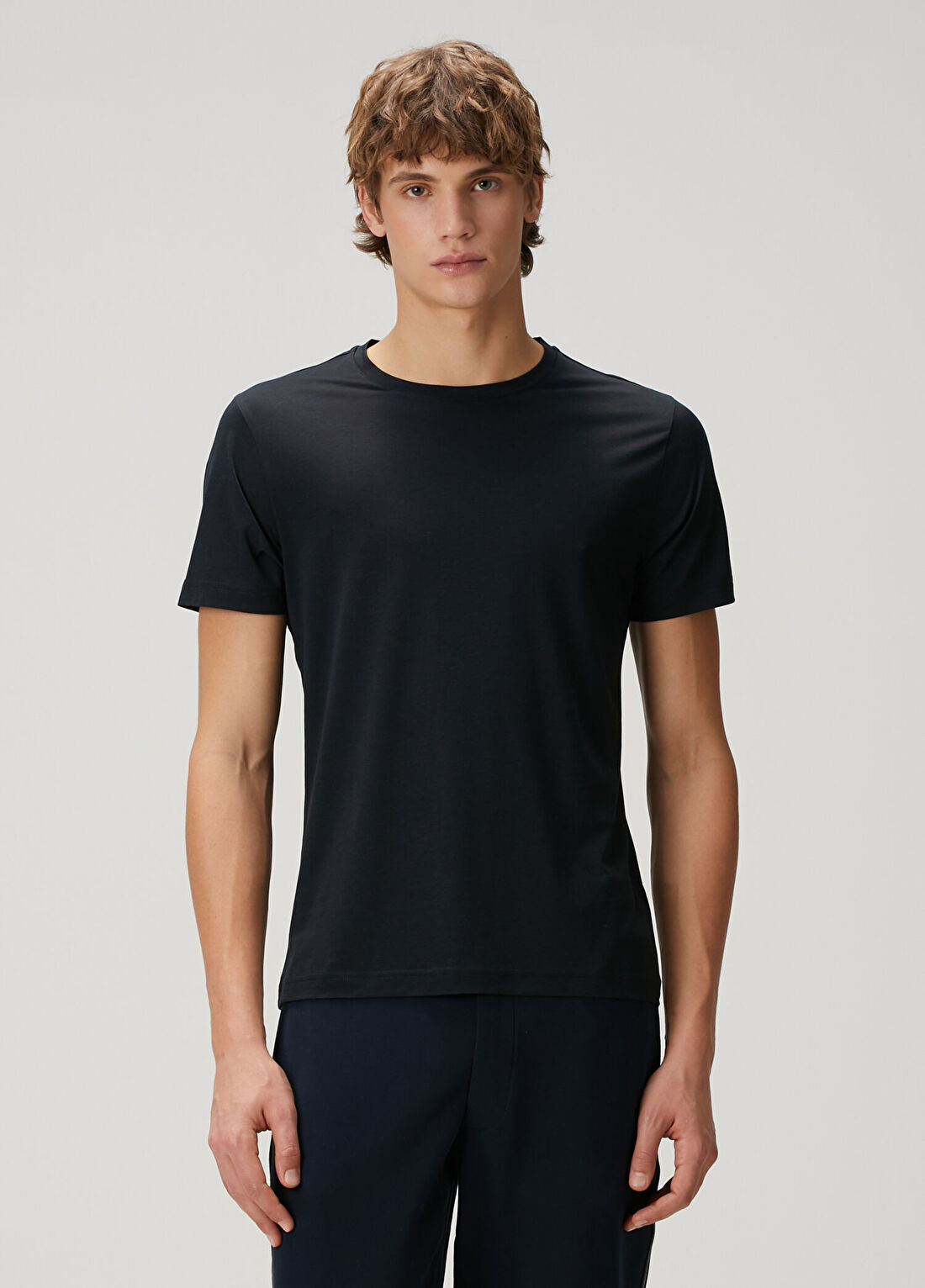 Pal Zileri Lacivert Basic T-shirt görsel 3