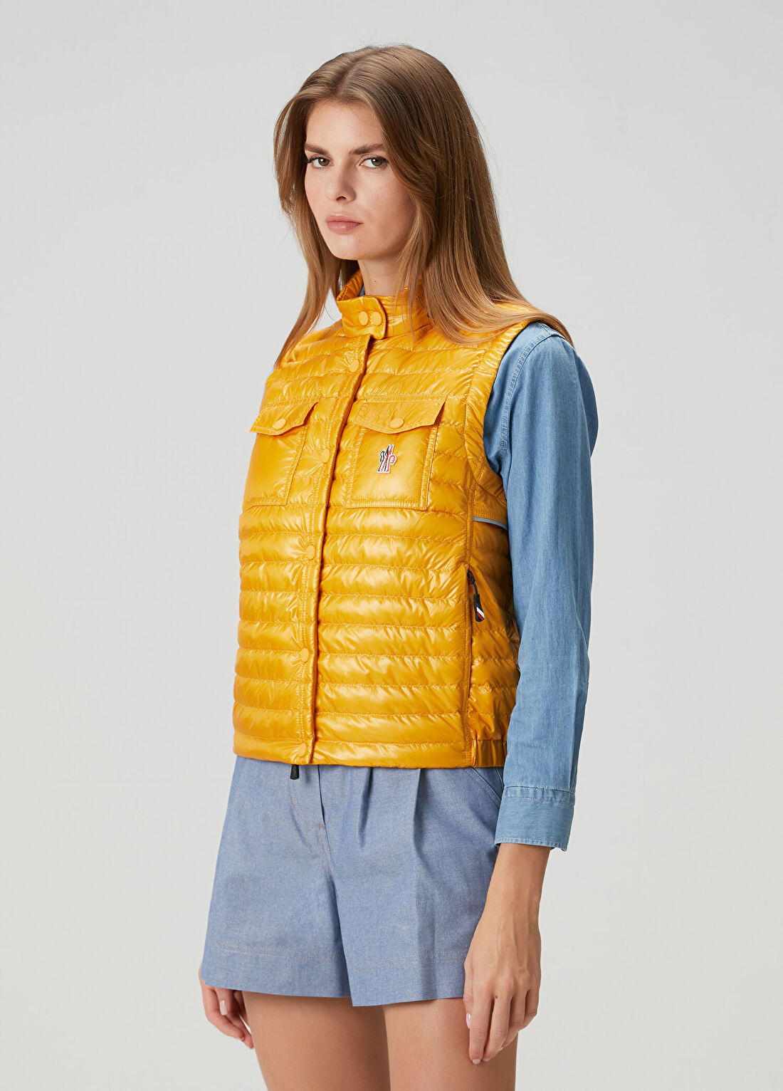 Moncler Grenoble Gumiane Sarı Yelek görsel 3