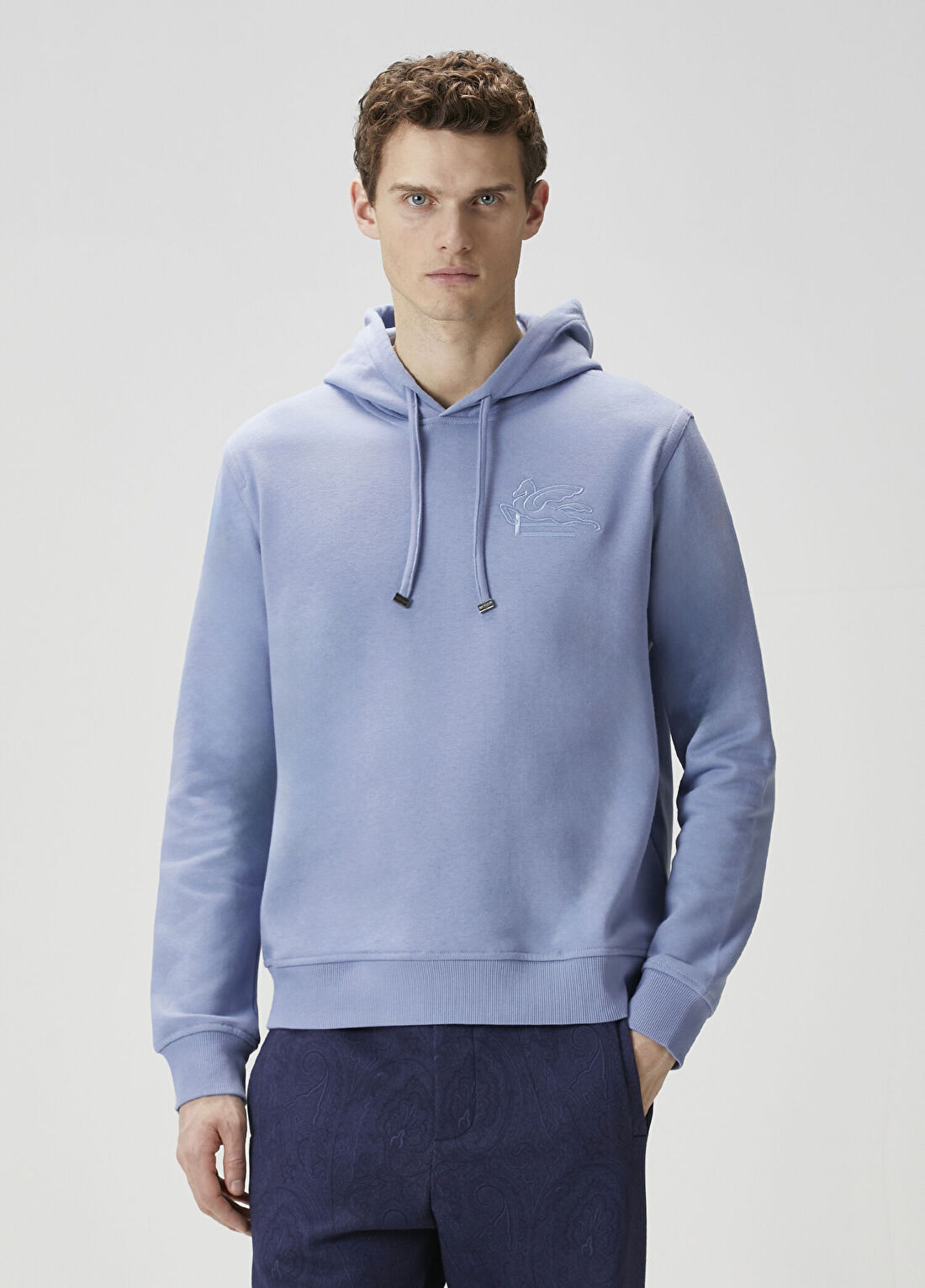 Etro Mavi Kapüşonlu Sweatshirt