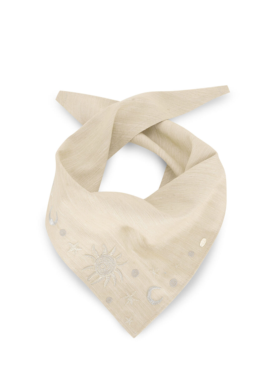 Gaios Soluna Krem Rengi Kadın Bandana