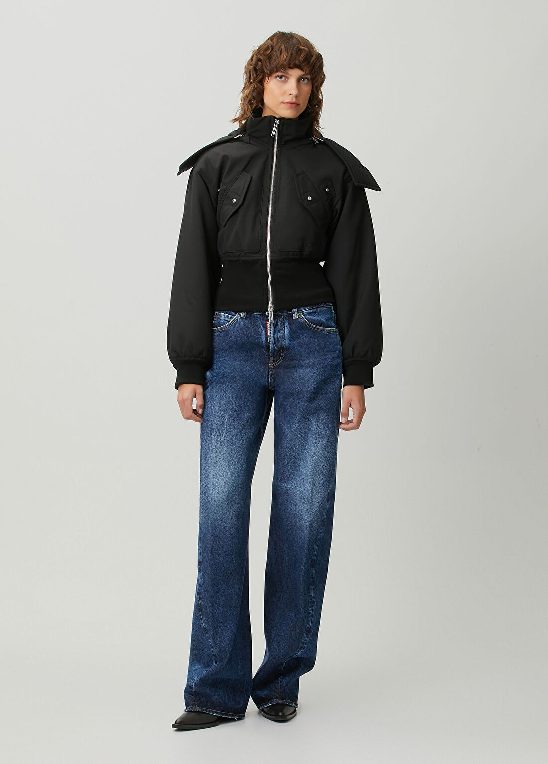 Dsquared2 Lacivert Loose Jean Pantolon