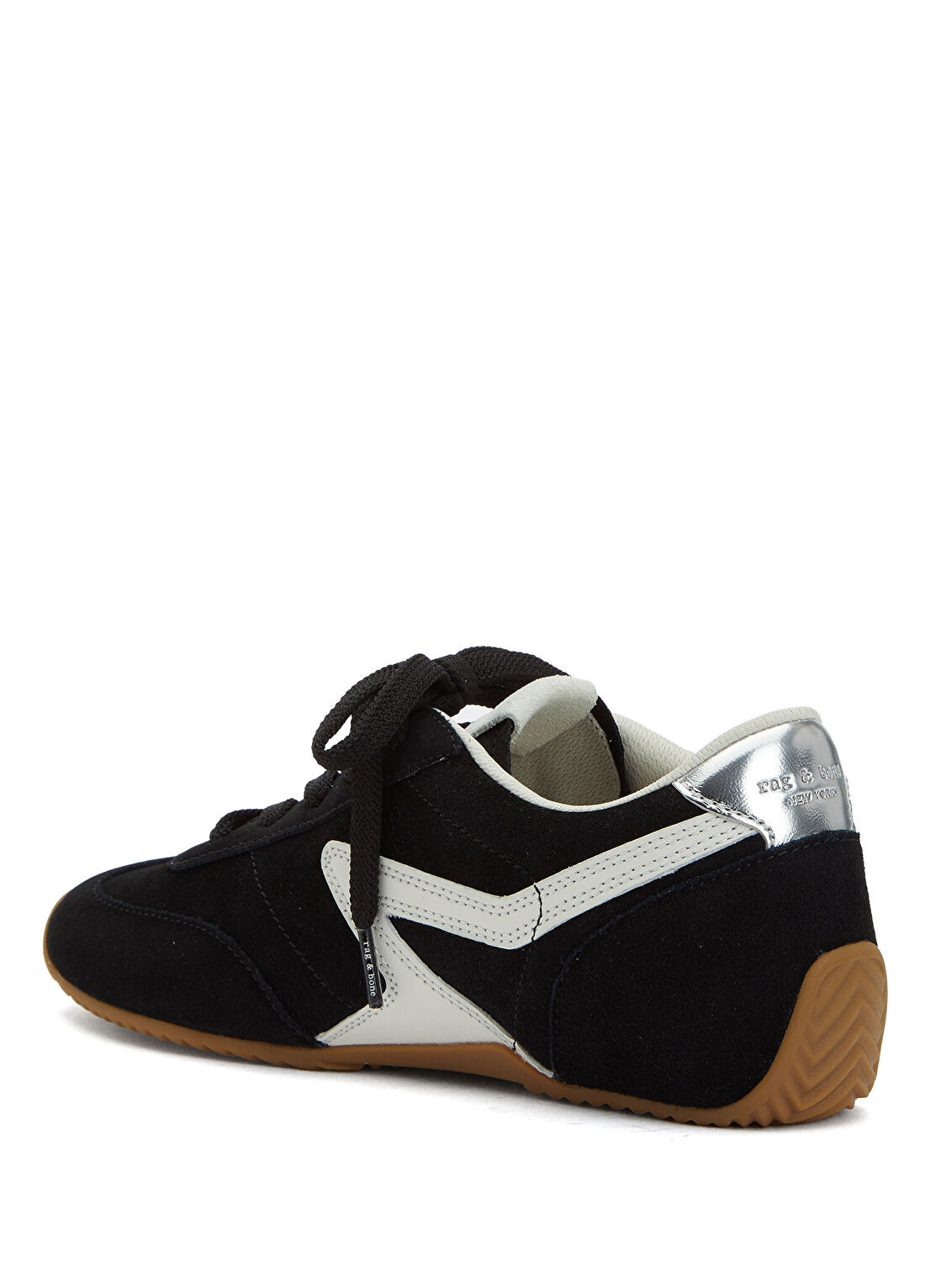 Rag&Bone Retro Siyah Beyaz Kadın Süet Sneaker görsel 3